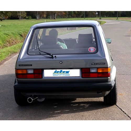 Embout de sortie rond chromé diamètre 80mm sports look pour silencieux de la ligne d'échappement GC21018 - GC21019