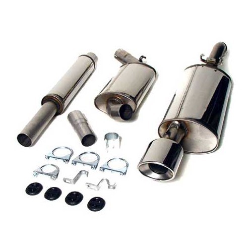  JETEX 63 mm stainless steel exhaust pipe for Corrado 16s and G60 ->91 - GC21026 
