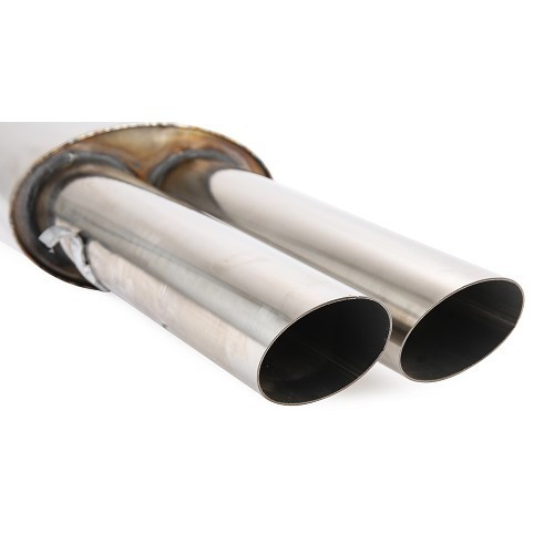 Stainless steel exhaust line without intermediate pipes for Golf 2 - GC21036