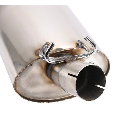 Stainless steel exhaust line without intermediate pipes for Golf 2 - GC21036