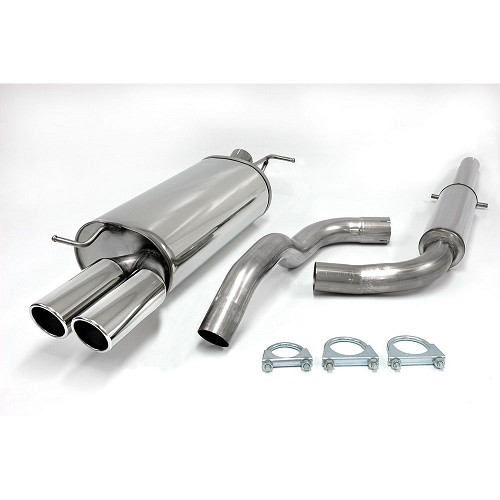  JETEX 63 mm stainless steel exhaust pipe for Golf 4 TDi and 1.8 turbo 20V - GC21040 