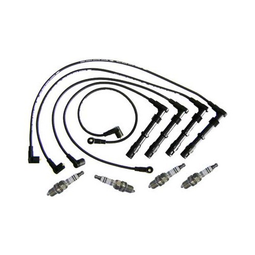  Kit de cables de encendido + 4 bujías para Golf 2, Corrado y Passat 3 1.8 16S - GC32600 