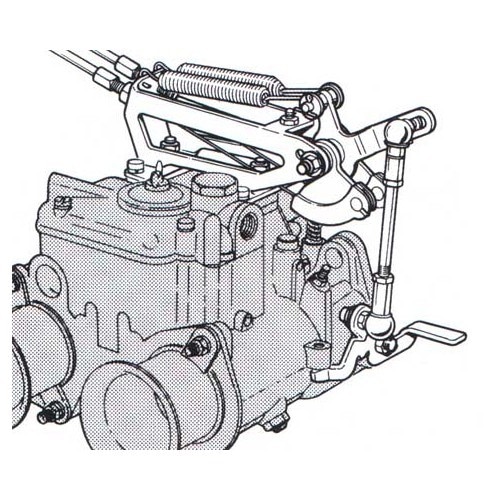  Kit de 2 WEBER 45 DCOE para motor de Golf de 8 válvulas - sem filtros - GC40008-2 