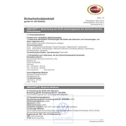  AUTOSOL Polierpaste für Metall - Tube - 75ml - GC40035-1 