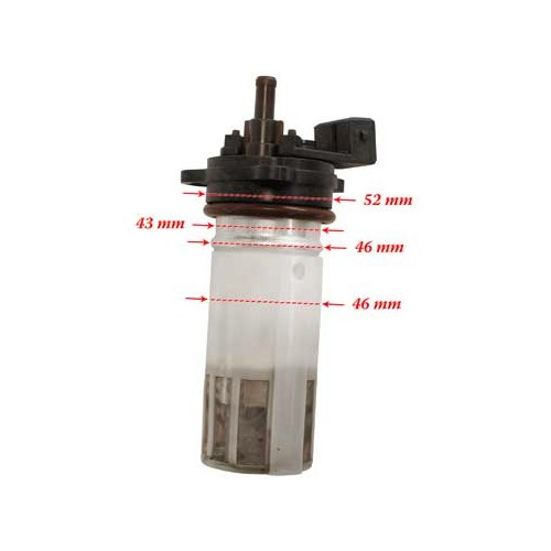  TOPRAN under-body fuel pump for VW Golf 2 and Jetta 2 with Digifant injection - GC46400-1 