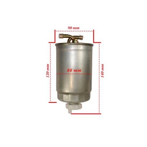  Gazoil filter for Golf 2, Polo 2/3 Diesel & Turbo Diesel - GC47100-1 