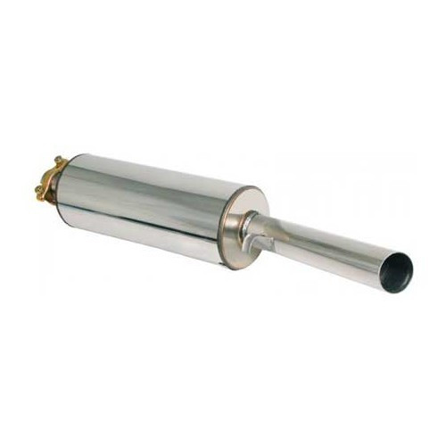  Stainless steel rear silencer for assembly of 60 mm pipe on Golf 1 - GC50160 