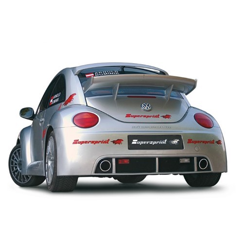 Tubo di scarico in acciaio inossidabile Supersprint Duplex 100 mm Round per New Beetle RSi - GC50505R