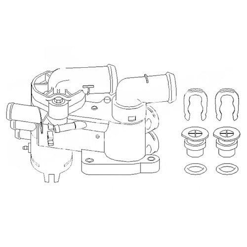  Coolant thermostat housing for Polo 9N - GC55774 