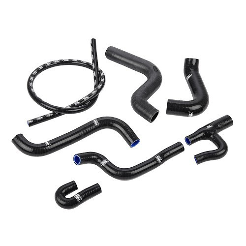  Set of 8 black SAMCO coolant hoses for Golf 1 GTi saloon 1800 (DX) - GC56908 