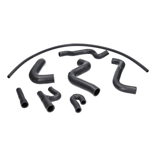     
                
                
    SAMCO Classic matte black water hoses for Golf 1 GTi Berline 1800 (DX), 8 hoses - GC56910
