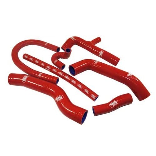 Set van 7 rode waterslangen van SAMCO voor Golf 2 GTi 16v - GC56920R 