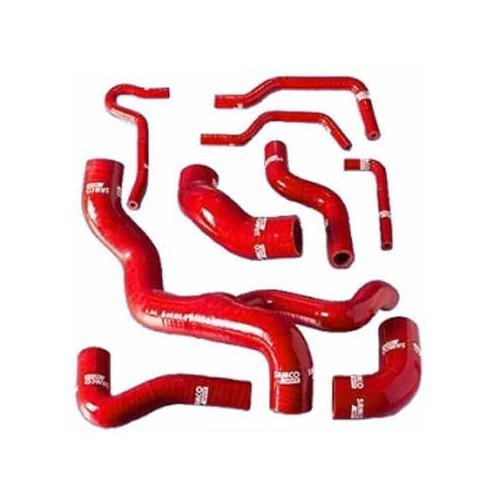  Kit di 9 manicotti dell'acqua SAMCO rossi per Golf 3 GTI 2.0 8v - GC56936R 