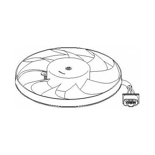  Radiator fan 290 mm for Golf 4 and Bora - GC57028-4 
