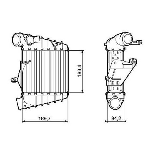  Ladeluftkühler für Polo 9N, 1.4 TDi, 1.9 TDi und 1.8 GTi - GC57104-3 