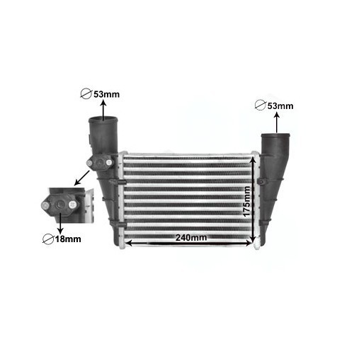  Intercooler pour Passat 4 (3B) TDi 90/110/115cv - GC57107 