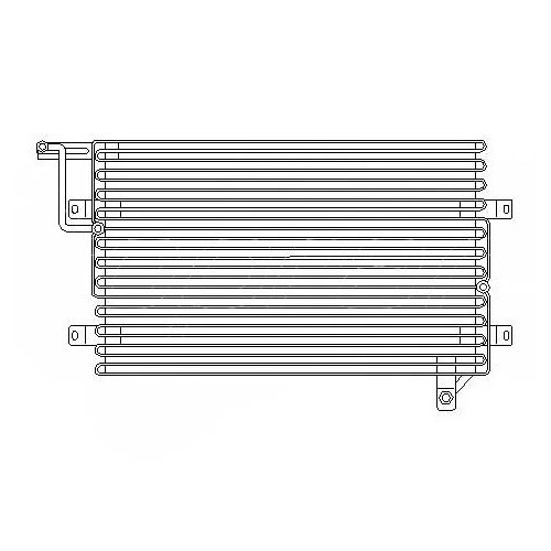  Condensador de climatizador para Golf 3 y Vento - GC58000-1 