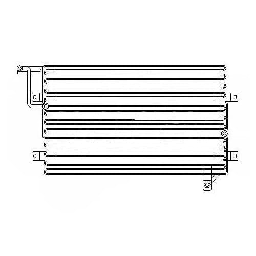 Air conditioning condenser for Golf 3 and Vento - GC58000-1 