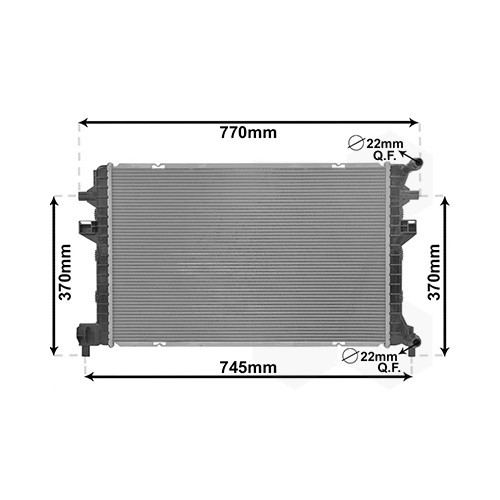     
                
                
    Radiatore intercooler raffreddato ad acqua per Volkswagen Golf 7 - GC60223
