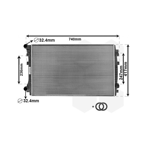     
                
                
    Motorkoelradiateur voor Volkswagen Golf 7 - GC60225
