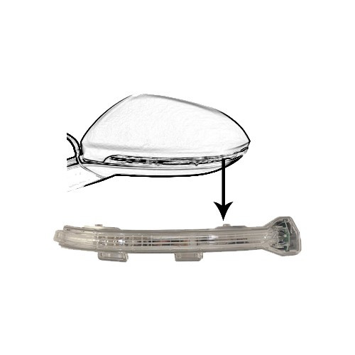     
                
                
    Left turn signal repeater on rearview mirror for Volkswagen Golf 7 (2012-2017) - GC60423
