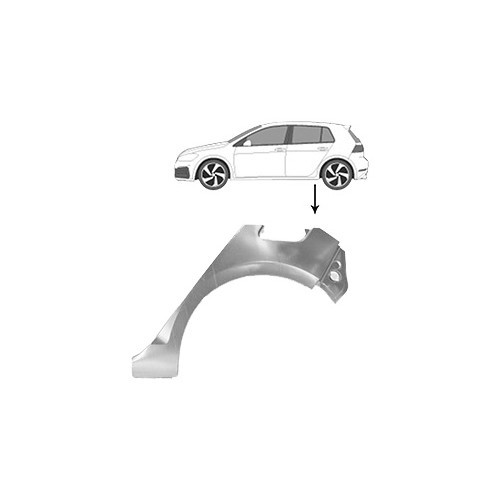     
                
                
    Guarda-lamas traseiro esquerdo para Volkswagen Golf 7 - 5 portas - GC60427
