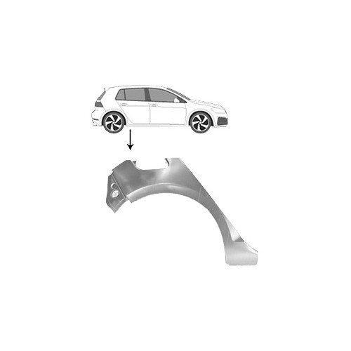     
                
                
    Guarda-lamas traseiro direito para Volkswagen Golf 7 - 5 portas - GC60428
