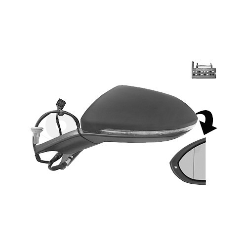     
                
                
    Linkerspiegel voor VW Golf 7 - Zwart - GC60433
