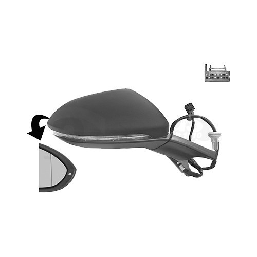     
                
                
    Rechter buitenspiegel voor VW Golf 7 - Zwart - GC60434
