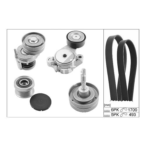     
                
                
    Kit courroie accessoire INA pour Volkswagen Golf 5 1.4 TSI - GC60488
