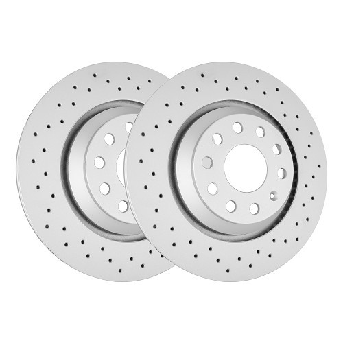     
                
                
    Disques de frein arrière percé Zimmerman 310x22mm pour Volkswagen Golf 6 R - GC60494
