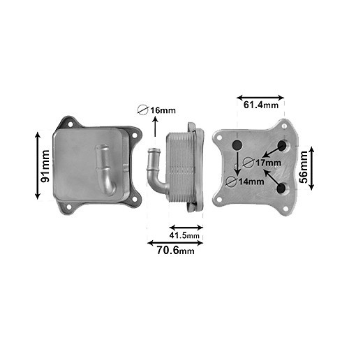     
                
                
    Radiatore olio per Volkswagen Polo V (6R) 1.2 TSI - GC60525
