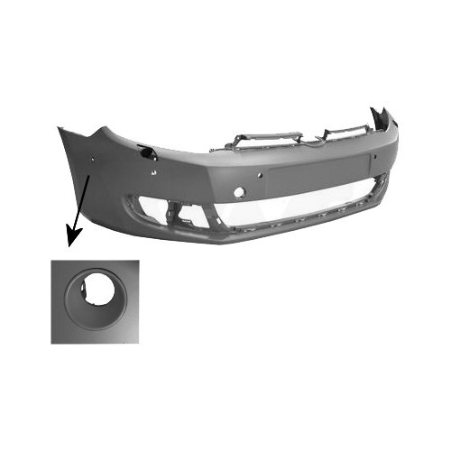     
                
                
    Pare choc avant pour Volkswagen Golf 6 - Lave phares, ParkAssist (6 trous) - GC60605
