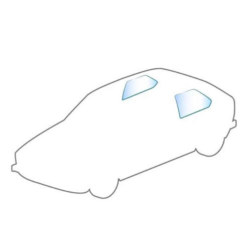 Pop-Out rear opening windows kit for Volkswagen Golf 1 (1975-1983) - GC60718