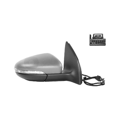     
                
                
    Espelho retrovisor direito completo para VW Golf 6 berlina - Elétrico, rebatível, aquecido - GC60826
