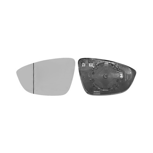     
                
                
    Left mirror glass for Volkswagen Scirocco 3 - GC60933

