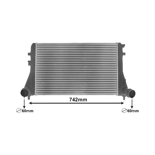     
                
                
    Intercooler refroidisseur d'air pour Volkswagen Golf 6 2.0 GTI et 2.0 R Boîte Tipronic - GC61013
