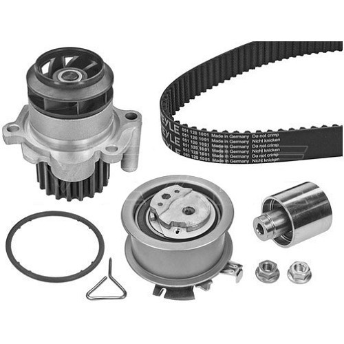     
                
                
    Kit distribution avec pompe à eau MEYLE pour Volkswagen Golf 5 - GD30038
