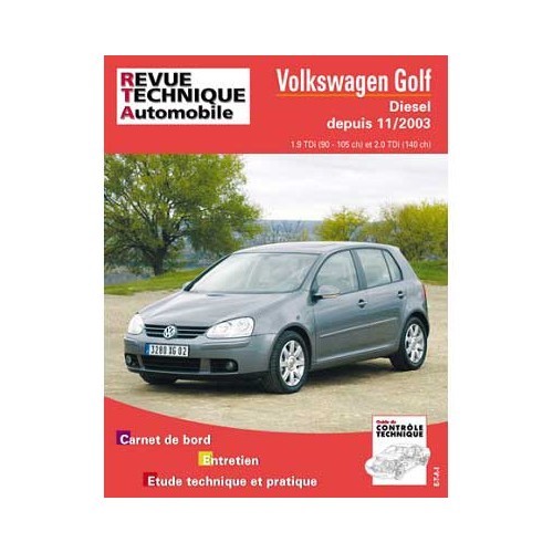  Technische Übersicht für Volkswagen Golf 5 TDI - GF02554 