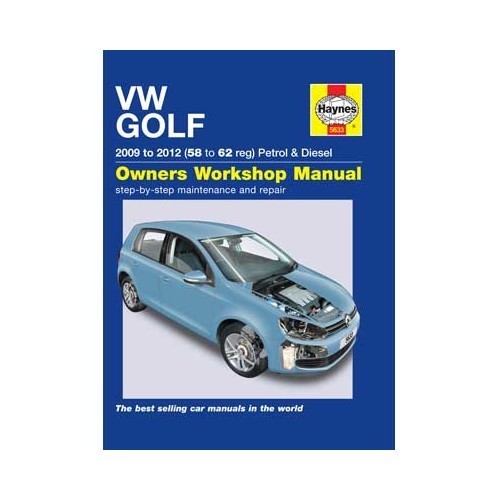     
                
                
    Haynes technisch verslag voor Volkswagen Golf 6 van 2009 tot 2012 - GF02556
