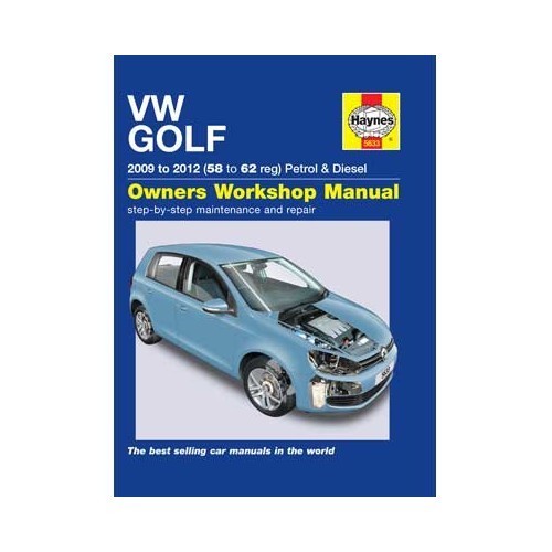  Haynes Technical Manual for Volkswagen Golf 6 from 2009 to 2012 - GF02556 
