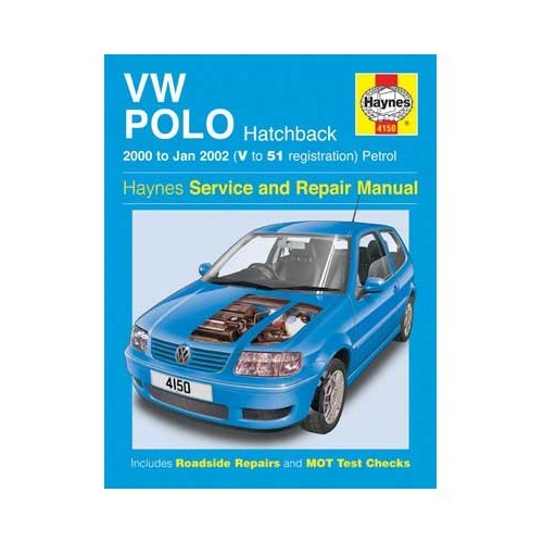 Manual de taller Haynes para Volkswagen Polo 6N2 (2000/2002) 978 1 8442 5150 6 9781844251506