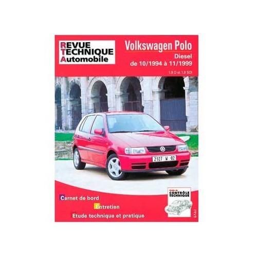  Revue technique pour Volkswagen Polo 1.9d et 1.9 SDI de 1994 à 1999 - GF02918 