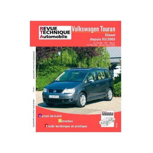  Manual de taller para Volkswagen Touran 1.9 y 2.0 TDI desde 04/2003 - GF02932 