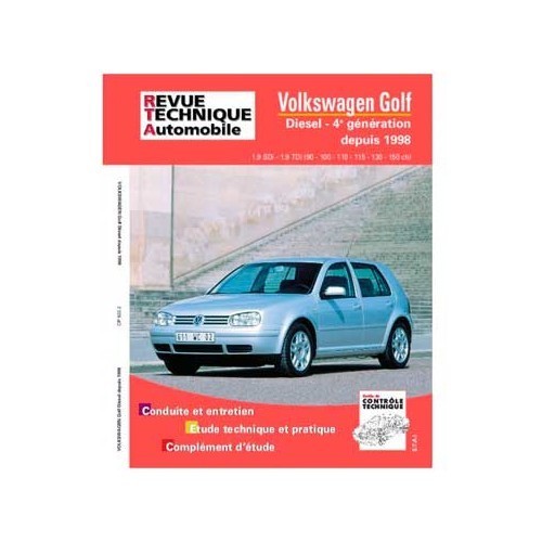  Revue technique pour Volkswagen Golf IV Diesel depuis 1998 - GF02936 