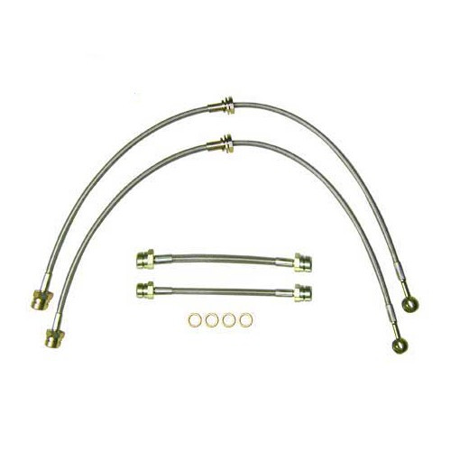     
                
                
    Kit de 4 flexibles frein type aviation pour VW Golf 5 03 ->06 - GH24317
