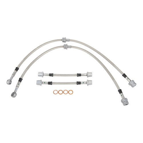     
                
                
    Kit di 4 flessibili del freno tipo aviazione per Polo 9N 2000-> - GH24321
