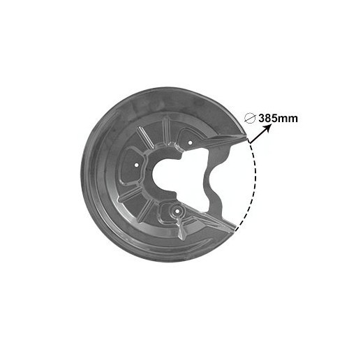  Brake dust shield for rear left disc for Golf 5 and Golf 5 Plus - GH27860 