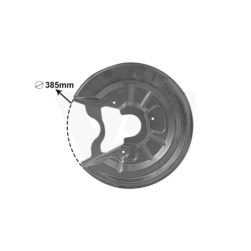  Brake dust shield for rear right disc for Golf 5 and Golf 5 Plus - GH27862 