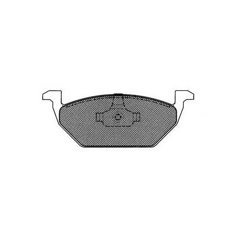  Set of front brake pads for Polo 9N for 256 mm discs - GH28934-1 